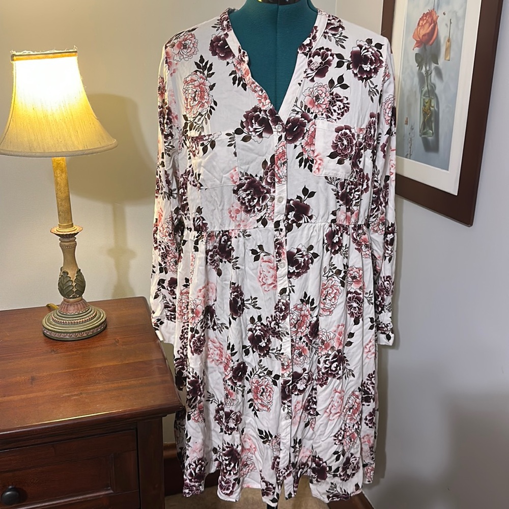 Torrid Button Front Shirt Dress